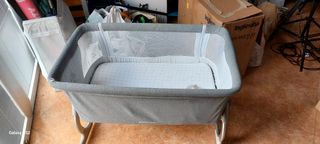 Minicuna Bebé - Plegable Gris