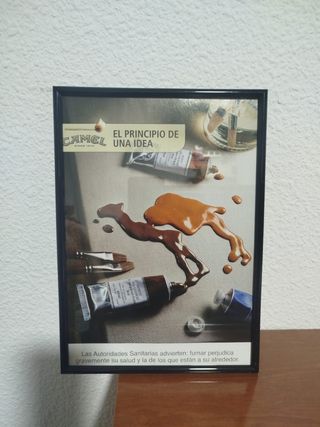 Cuadro vintage Camel | Anuncio antiguo original