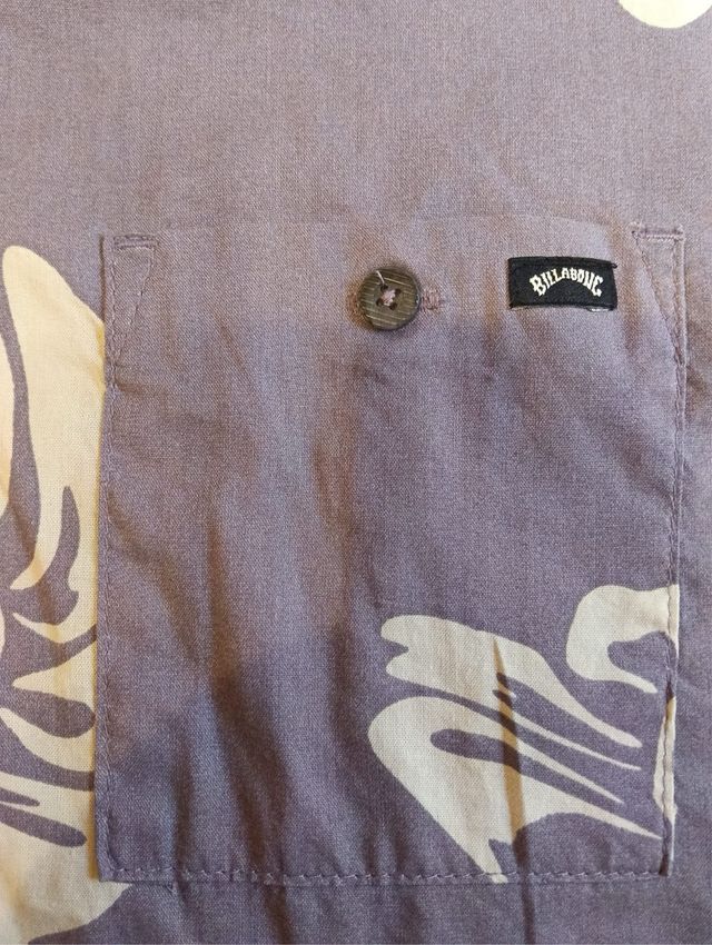Camisa Billabong gris - Flores