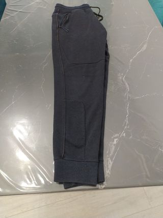 Pantaloni tuta blu con molle alla caviglie
