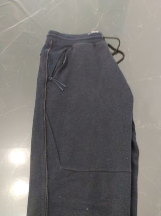 Pantaloni tuta blu con molle alla caviglie
