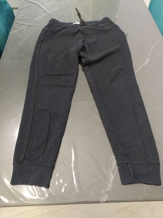 Pantaloni tuta blu con molle alla caviglie
