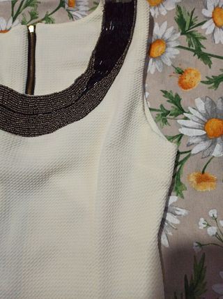 Vestido beige