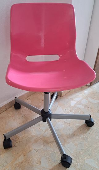 SILLA ESCRITORIO GIRATORIA ROSA