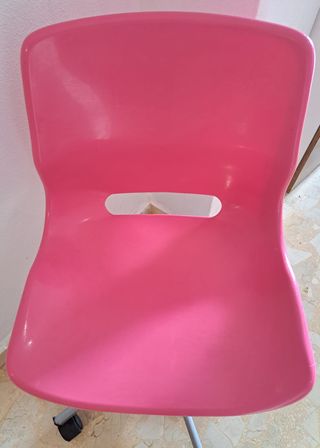 SILLA ESCRITORIO GIRATORIA ROSA