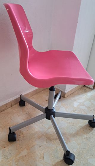 SILLA ESCRITORIO GIRATORIA ROSA