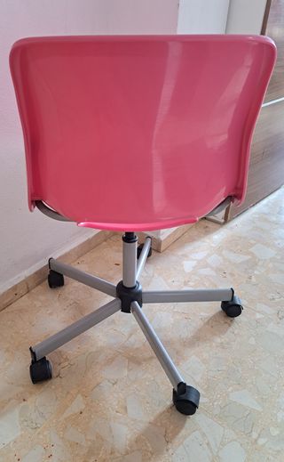 SILLA ESCRITORIO GIRATORIA ROSA