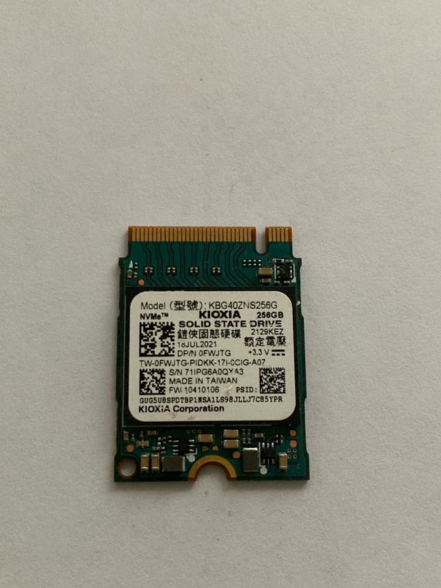SSD NVMe Kioxia 256GB - M.2
