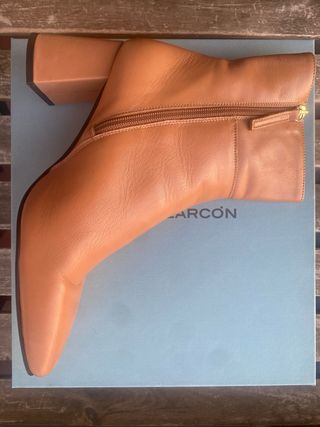 Botines beige piel - nuevos