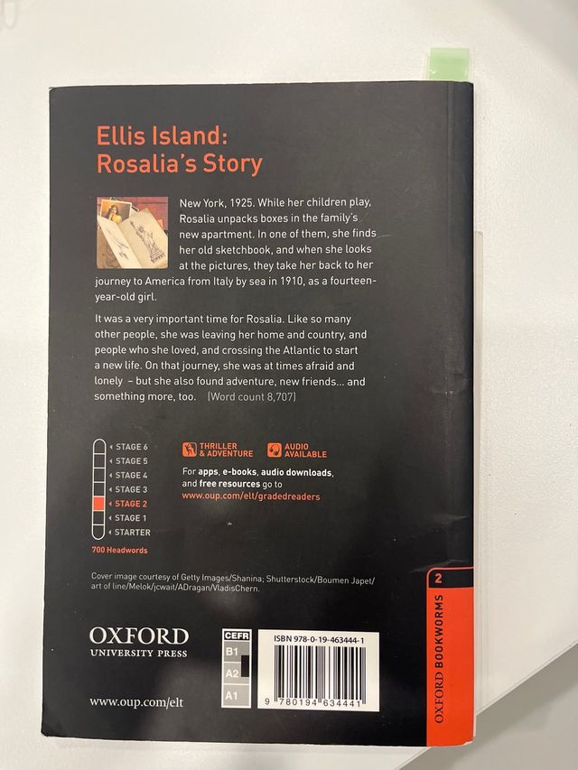 Oxford Bookworms 3e 2 Ellis Island Rosalias Story