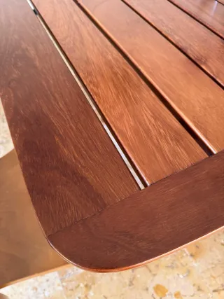 Mesa teca extensible comedor/ jardín 211cm 