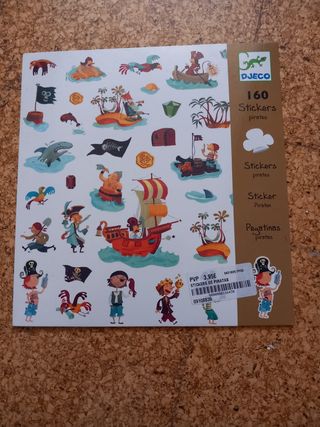 Autocolantes Piratas Djeco (160)