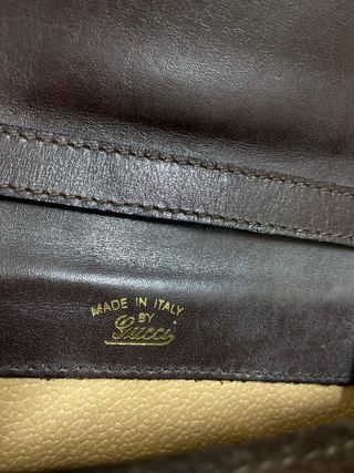 Gucci vintage - borsa a tracolla marrone