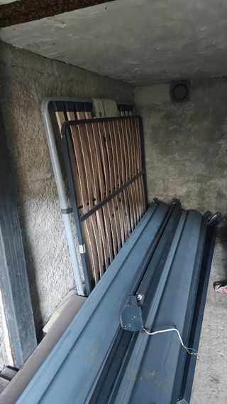 Somier cama madera metal