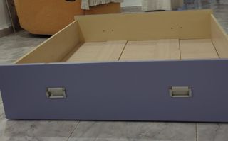 2 Cajones cama infantil azul y morado