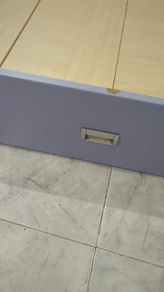 2 Cajones cama infantil azul y morado
