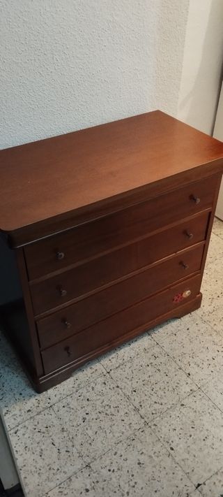 Cómoda madera 4 cajones