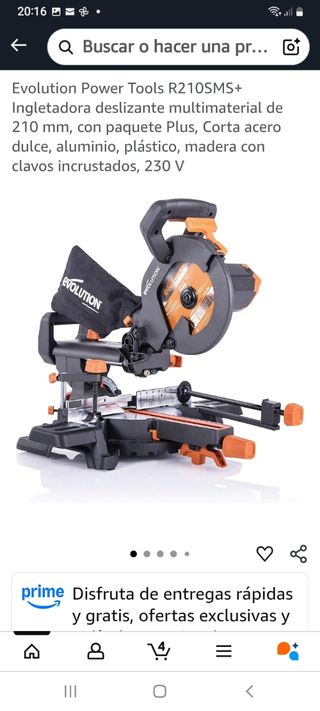 Sierra Ingletadora Evolution R210SMS+profesional. 