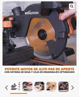 Sierra Ingletadora Evolution R210SMS+profesional. 