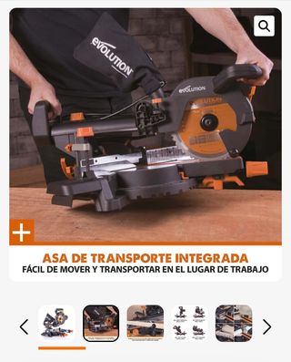 Sierra Ingletadora Evolution R210SMS+profesional. 