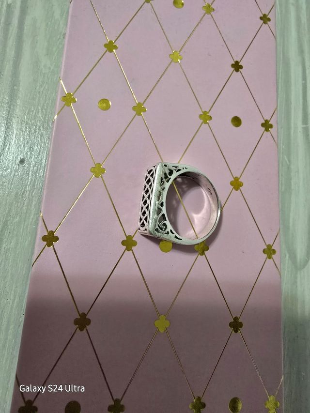 Anello in argento 925 - Timbro rettangolare