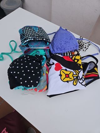 Lote Bañador y bikinis mujer talla S 