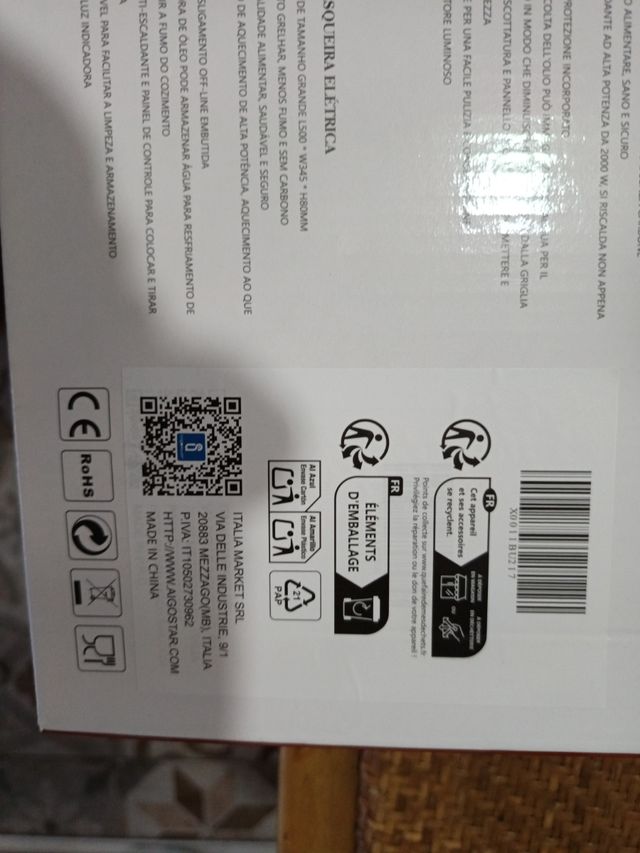 Plancha eléctrica 2000W