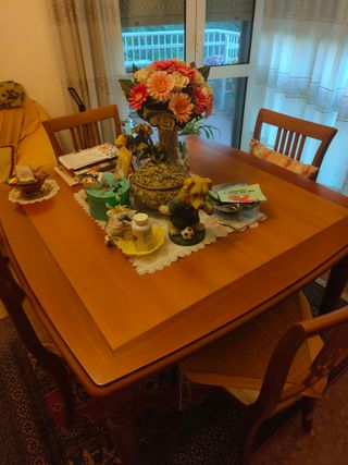 Tavolo allungabile legno + 6 sedie