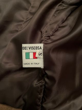 Giacca pelle vintage marrone