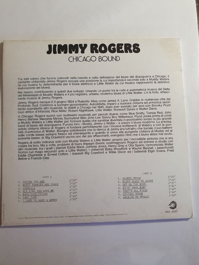 Jimmy Rogers - Chicago Bound LP