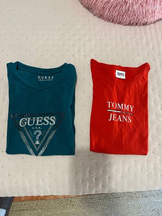 2 Camisetas Guess & Tommy Jeans