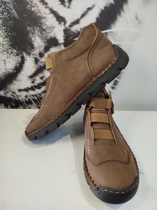 Zapatos casual hombre marrones