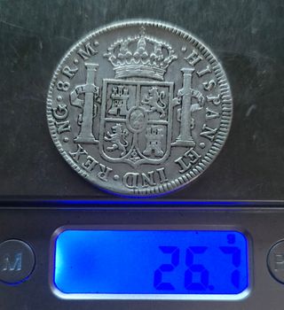 Moneda 8 reales imperio español 