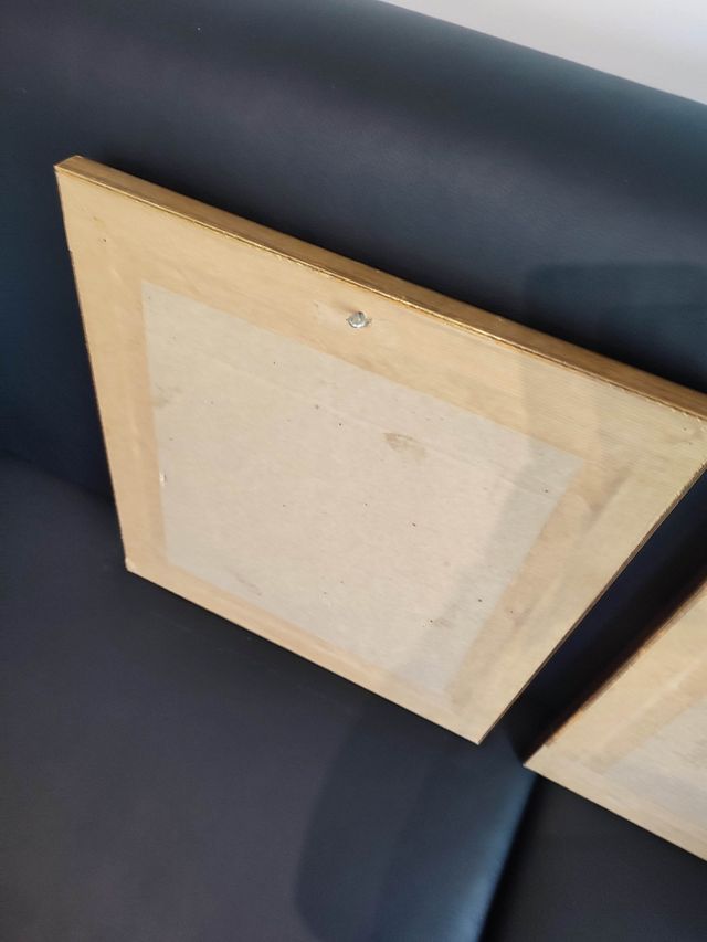 2 Cuadros militares dorados