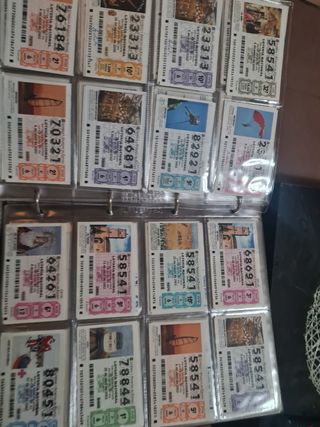 Cupones ONCE antiguos Y loteria