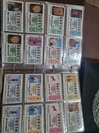 Cupones ONCE antiguos Y loteria