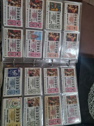 Cupones ONCE antiguos Y loteria