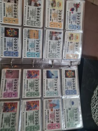 Cupones ONCE antiguos Y loteria