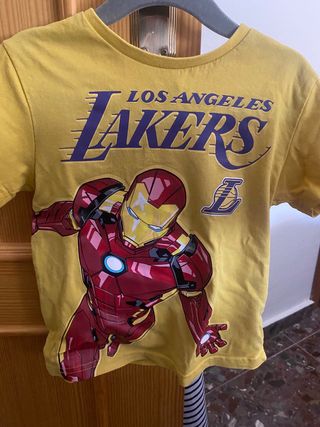Camiseta niño Lakers Iron Man