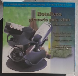 Botellero giratorio para 6 botellas