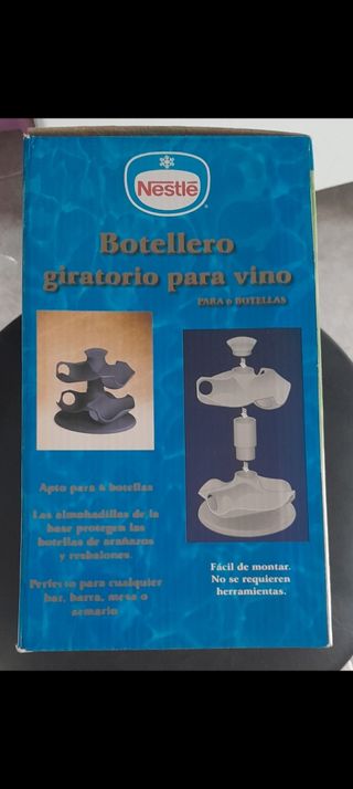 Botellero giratorio para 6 botellas