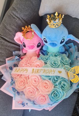 Ramo Stich & Angel: Pareja de peluches