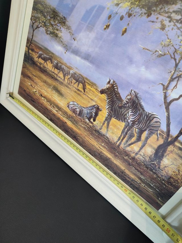 2 Cuadros África: Zebras & Elefantes