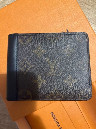 Caja Louis Vuitton Naranja, billetera nueva solo 