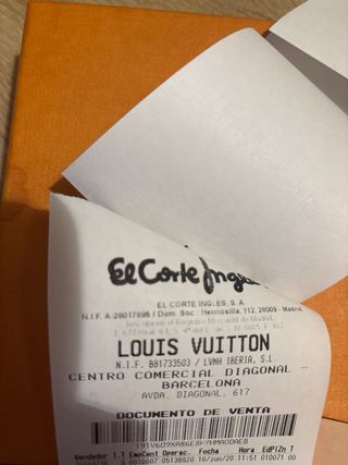 Caja Louis Vuitton Naranja, billetera nueva solo 