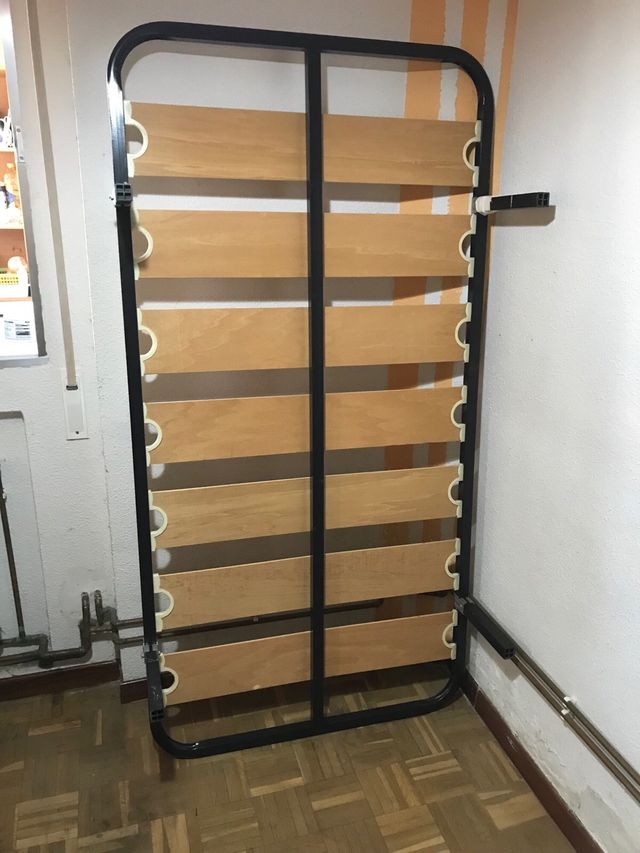 Somier lamas madera - soporte metálico con patas