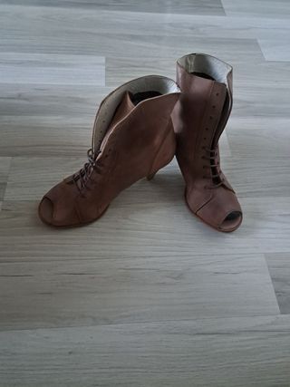 Botines Marrón Piel Talla 37
