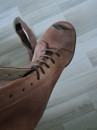 Botines Marrón Piel Talla 37