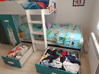 Litera infantil tipo cama tren