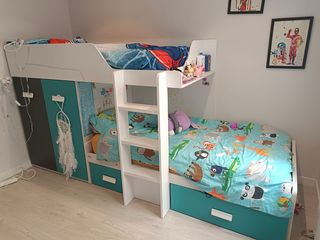 Litera infantil tipo cama tren